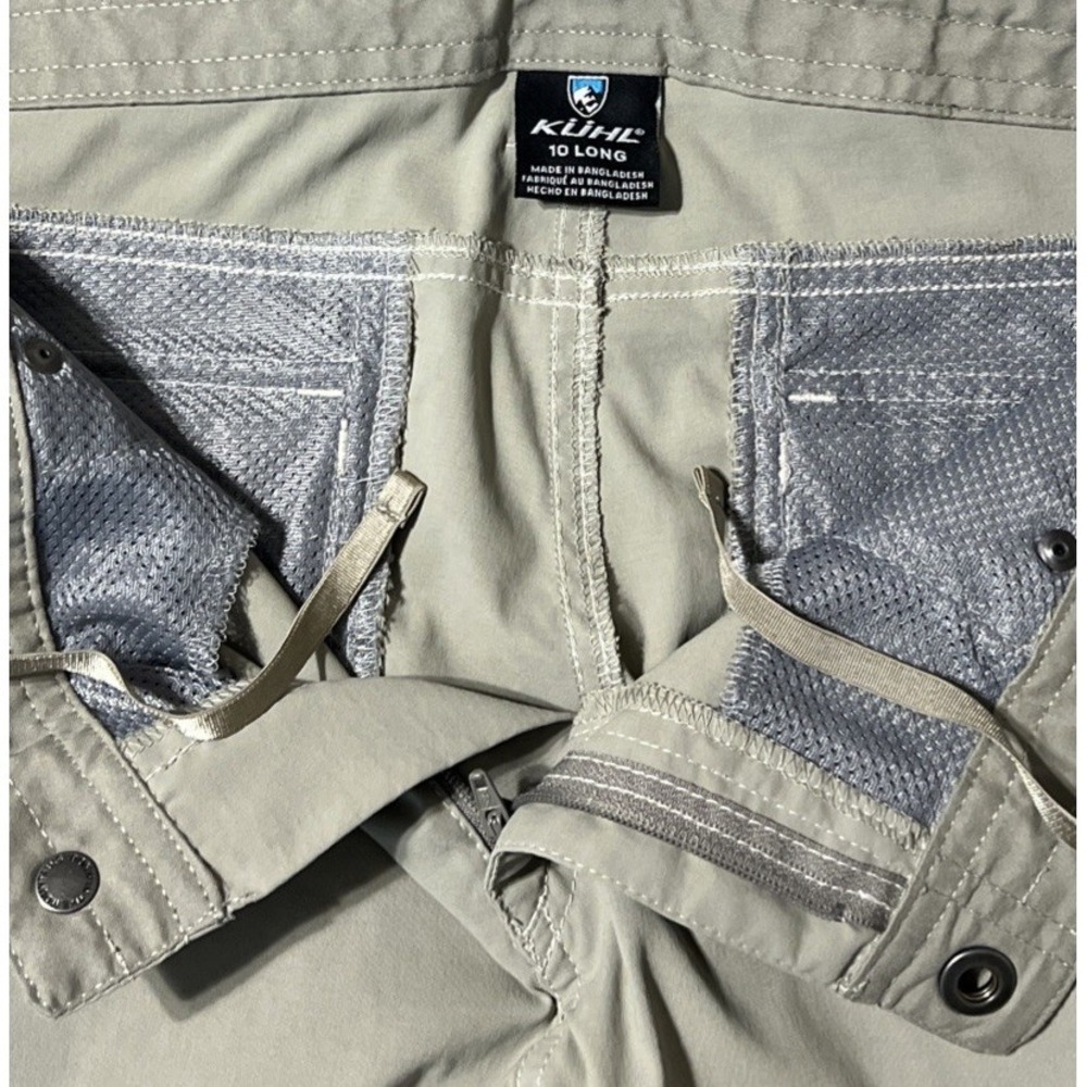 KUHL Women's Kliffside Performance Cargo Pocket Beige 11.5" Shorts Size 10 (32") - Picture 4 of 14
